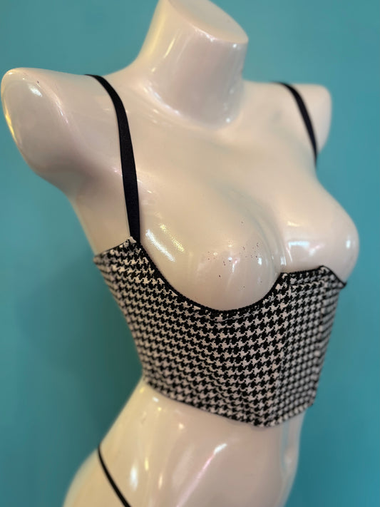 Houndstooth Robyn Bustier