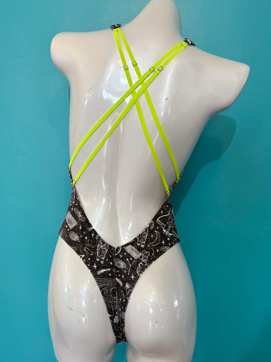 Space Cross Front Bodysuit
