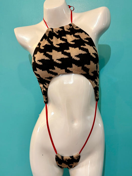 Houndstooth Phoenix Onesie